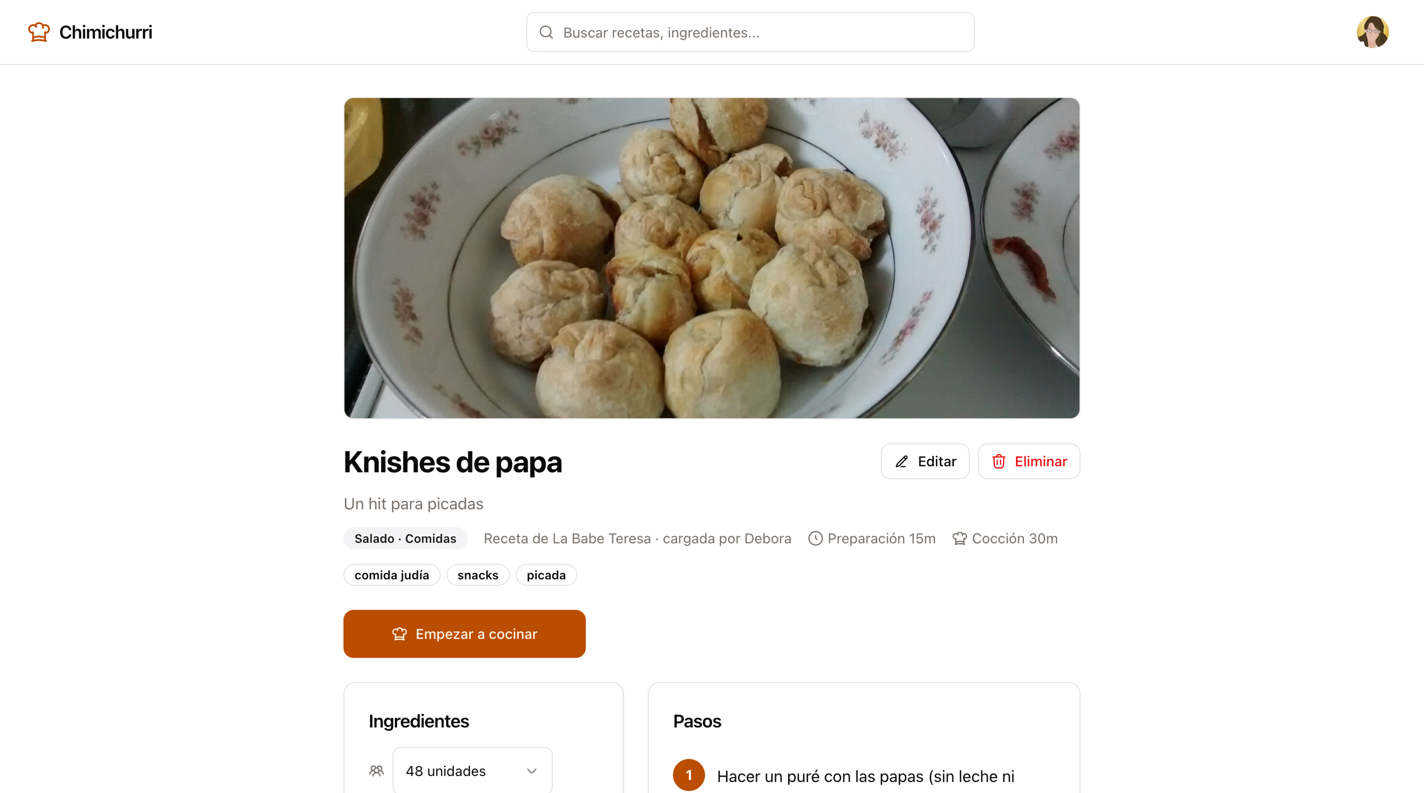 Screenshot of Chimichurri