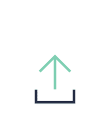 Animated upload arrow loading indicator